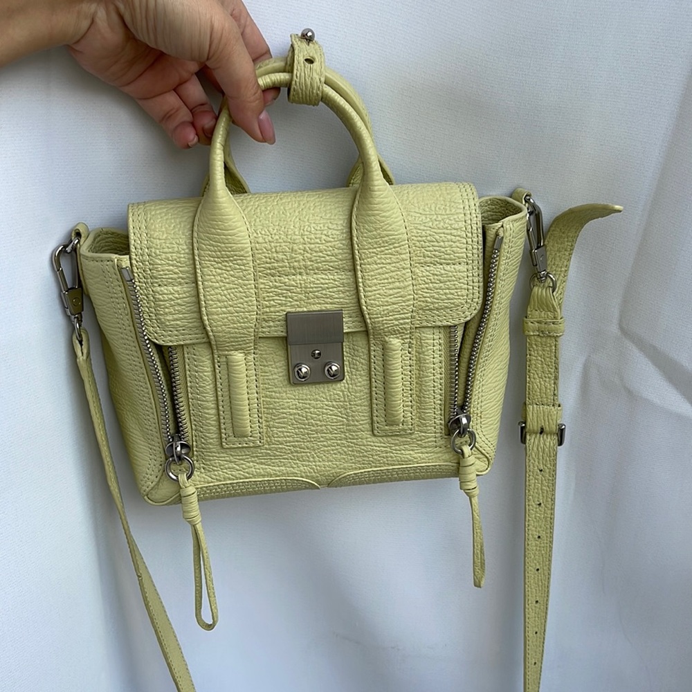 Phillip Lim Mini Pashli crossbody bag purse satchel Chartreuse yellow green